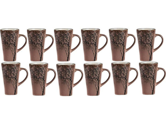 Villa Collection Tasse à Café Hela 500 ml, Lot de 12, Rose Foncé