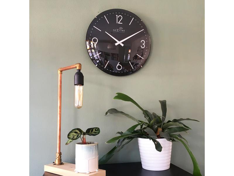 NeXtime horloge murale radio Atomic Ø 35 cm, noir