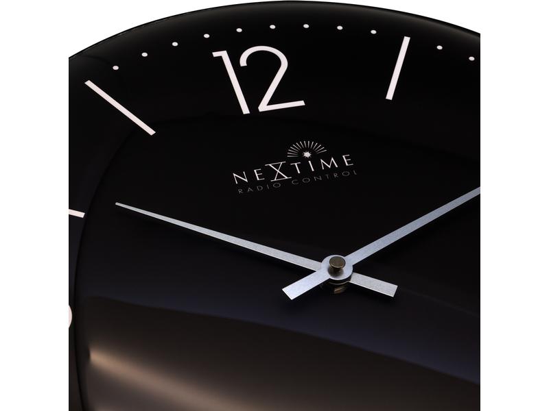 NeXtime horloge murale radio Atomic Ø 35 cm, noir