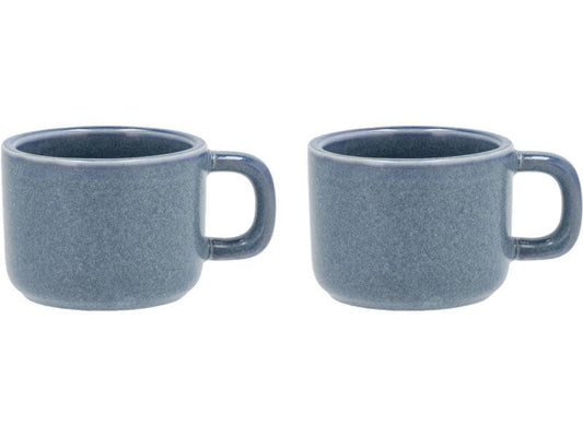 Villa Collection Tasse à expresso Fjord 100 ml, lot de 2, bleu