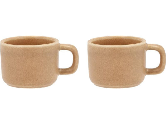Villa Collection tasse à expresso Fjord 100 ml, lot de 2, crème