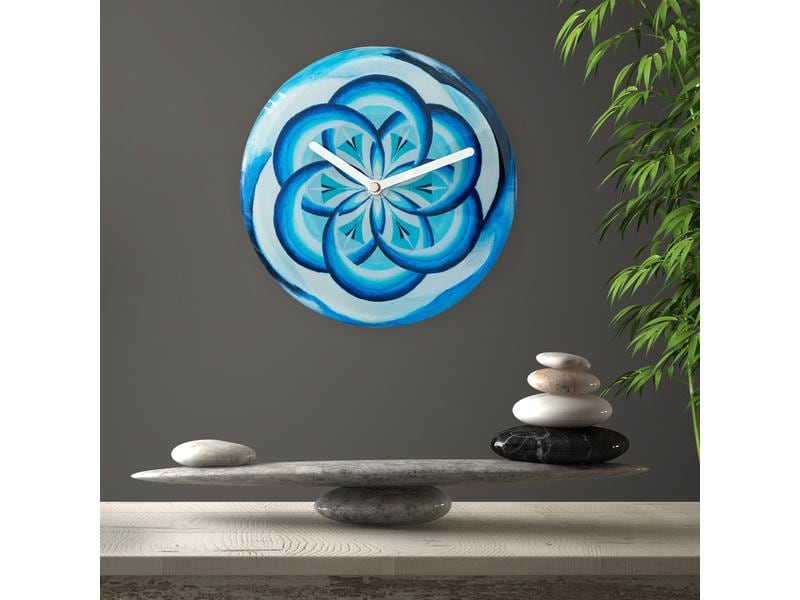 NeXtime horloge murale Cosmo Bleu