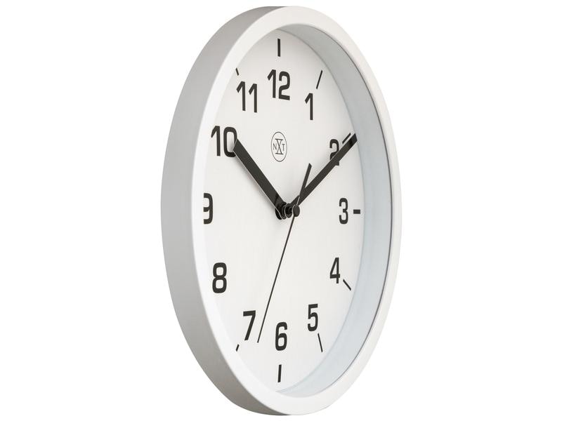 NeXtime Wanduhr Easy Small Weiss