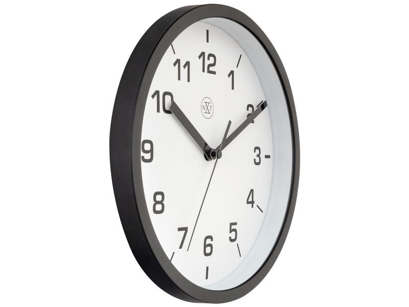 NeXtime Horloge Murale Easy Petite Noir