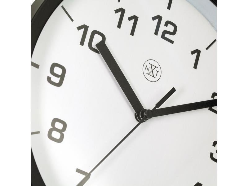 NeXtime Horloge Murale Easy Petite Noir