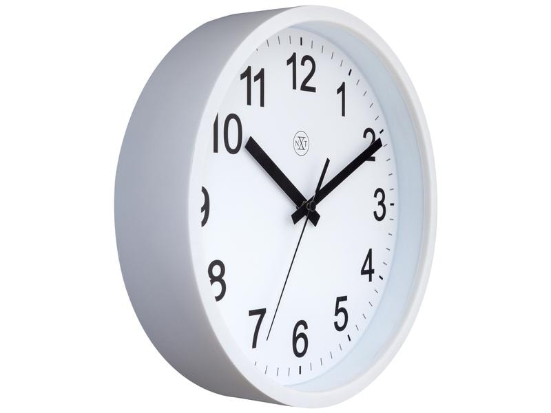 NeXtime Wanduhr Robust Weiss