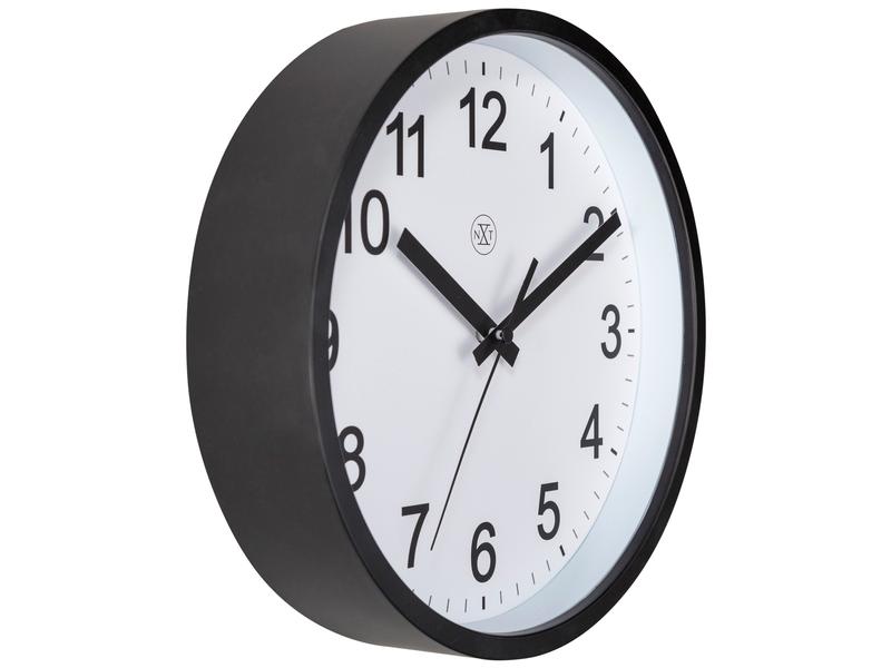NeXtime Wanduhr Robust Schwarz