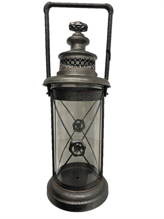 Laterne aus Metall
in Grau in Industriedesign
D21cm x H59cm