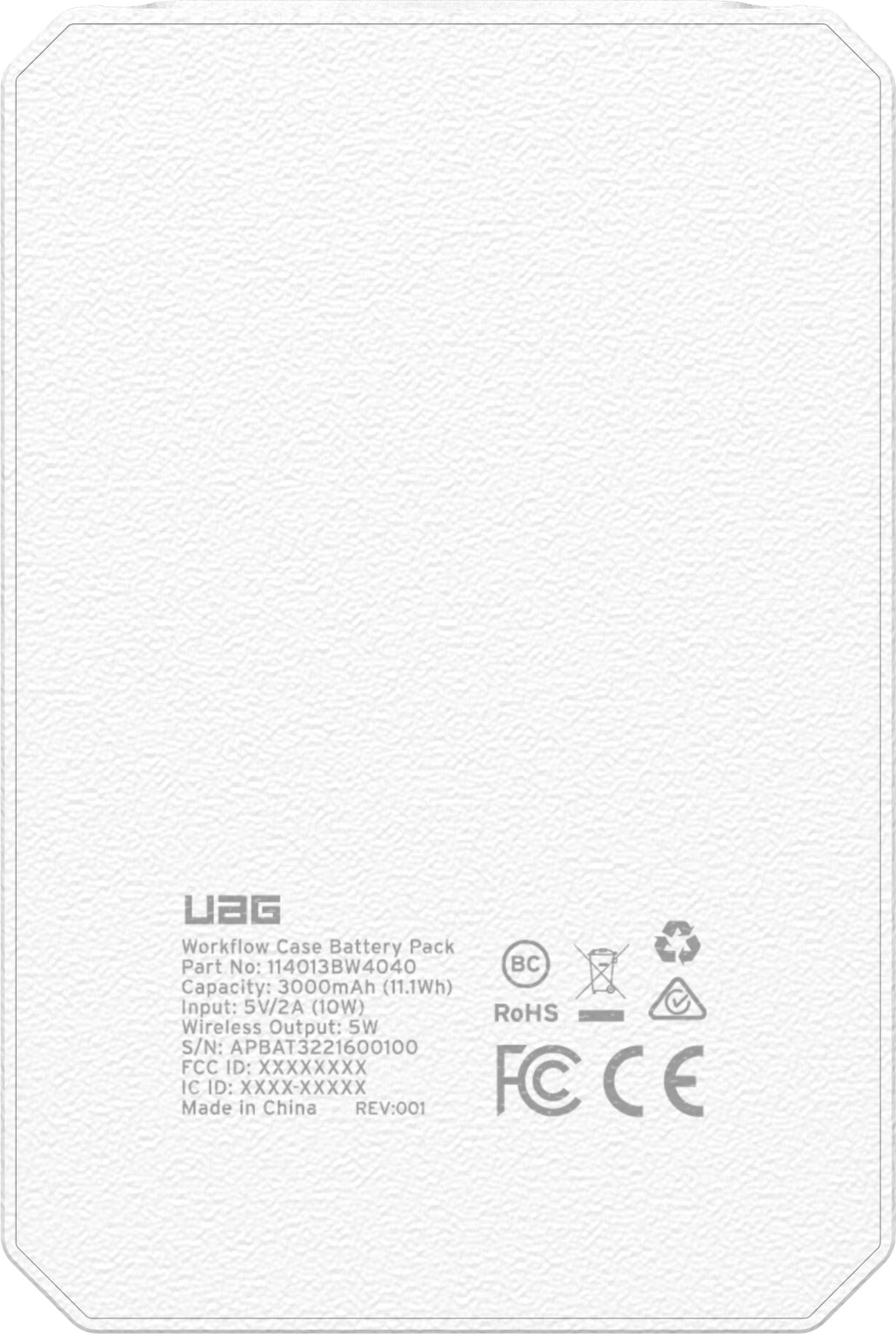 UAG Workflow 5000mAh Extended Battery Pack - Healthcare