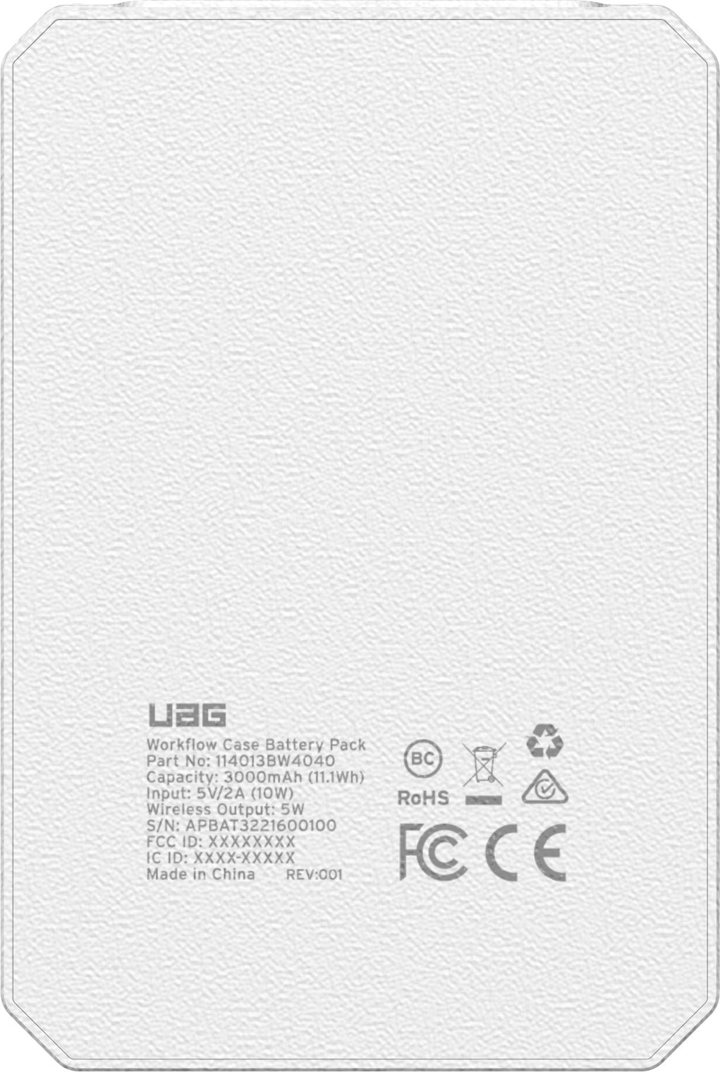 UAG Workflow 3000mAh Standard Battery Pack - Healthcare
