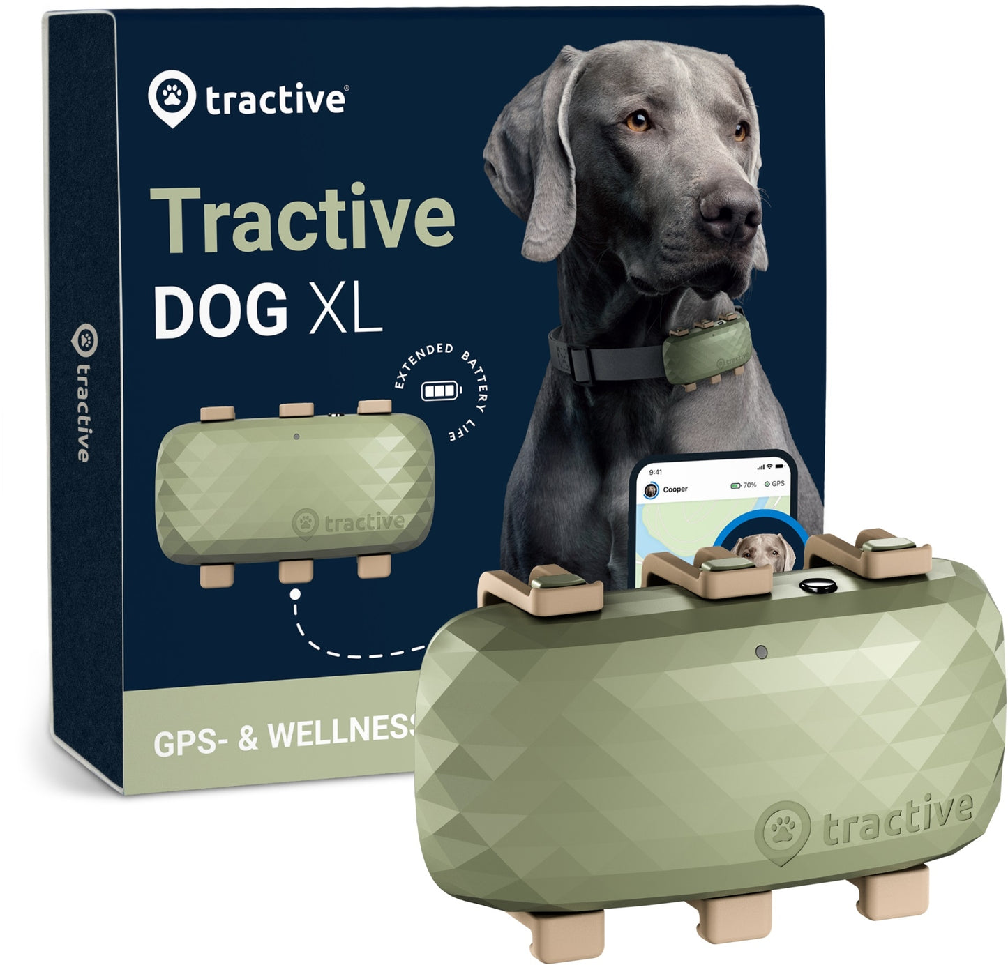 Tractive GPS DOG XL - green