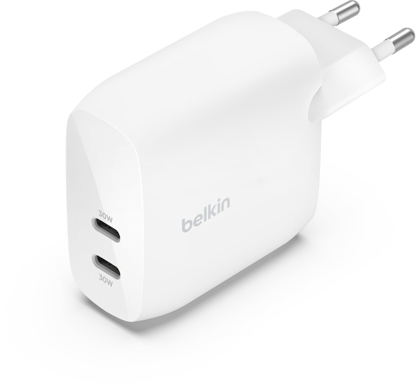 Belkin Dual USB-C Charger 60W - white