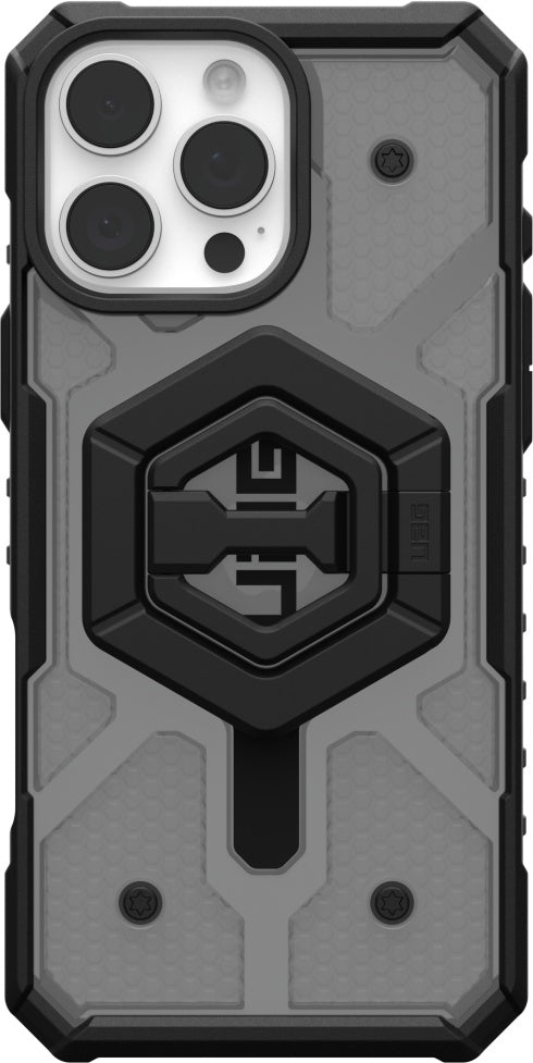 UAG Pathfinder Clear Magsafe Case + Stand - iPhone 16 Pro Max - ash/black