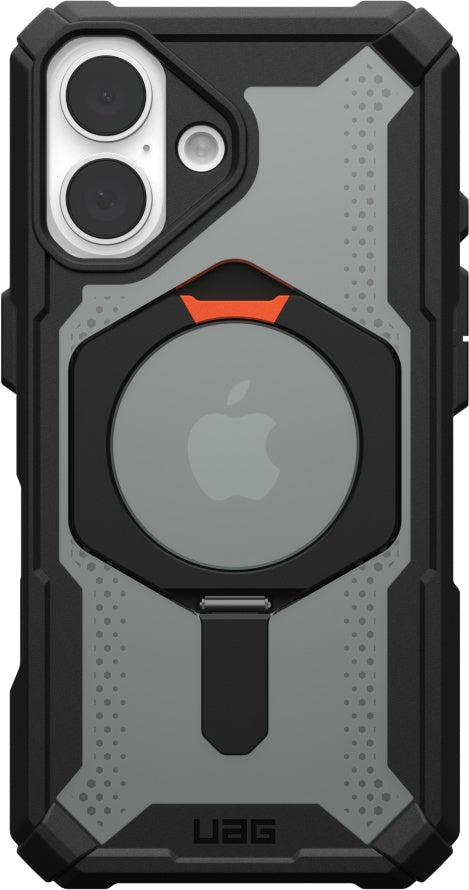UAG Plasma XTE Magsafe Case - iPhone 16 - black/orange