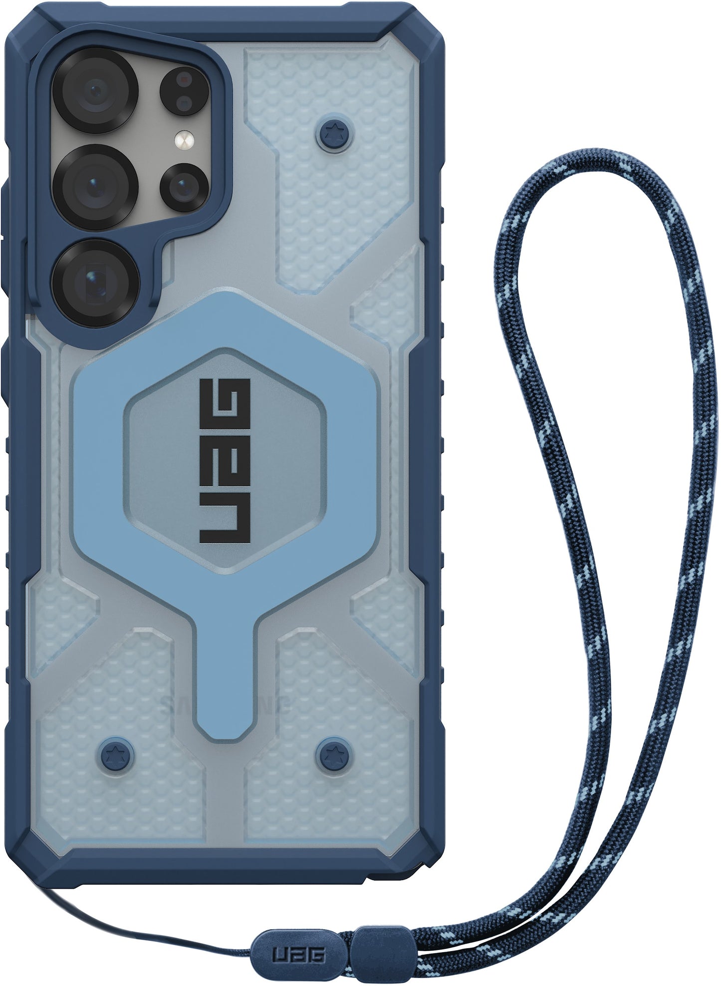 UAG Pathfinder Clear Case with Magnet + Lanyard - Galaxy S25 Ultra - blues