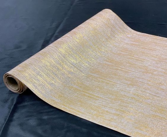 Dekostoff "imitiertes" Leinengewebe
gold 36cm x 300cm gerollt und
geschnitten