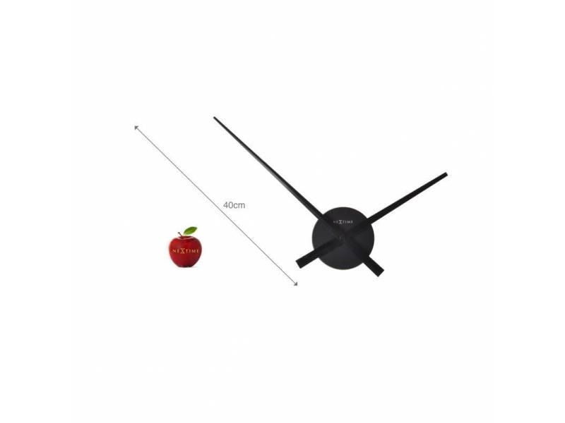 NeXtime horloge murale Petites Aiguilles Ø 80 cm noir