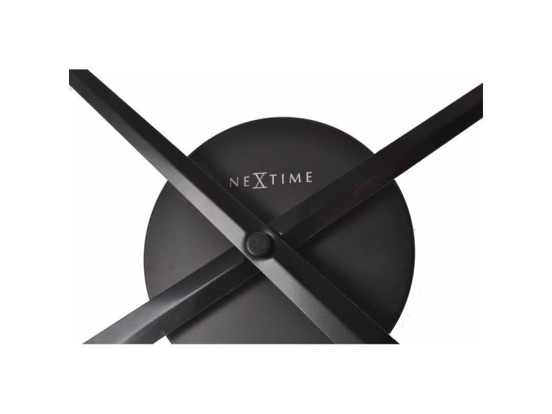 NeXtime horloge murale Petites Aiguilles Ø 80 cm noir