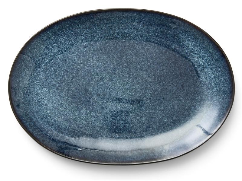 Bitz Servierplatte 36 x 25 cm Schwarz/Dunkelblau