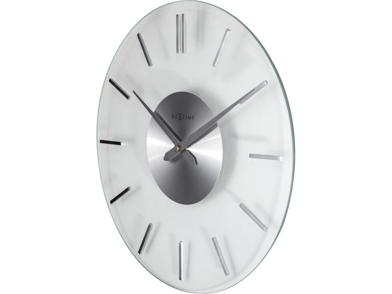 NeXtime horloge murale Stripe 2632 Ø 31 cm transparente