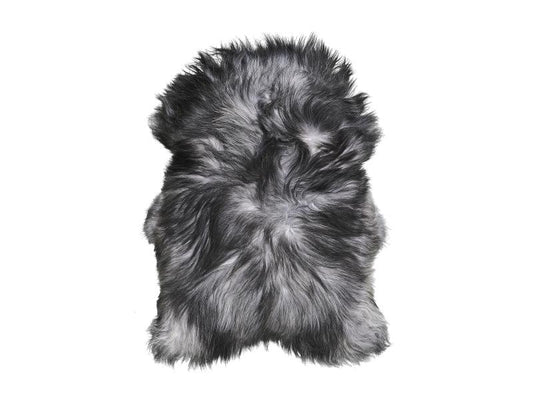 Villa Collection peau de mouton 120 x 80 cm vraie fourrure, gris