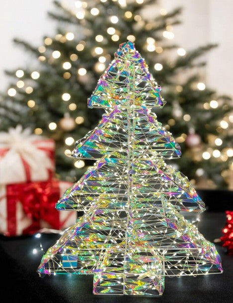 LED Tannenbaum Candy Outdoor aus Metall mit 720LED Micro Light Farbige PET Streifen