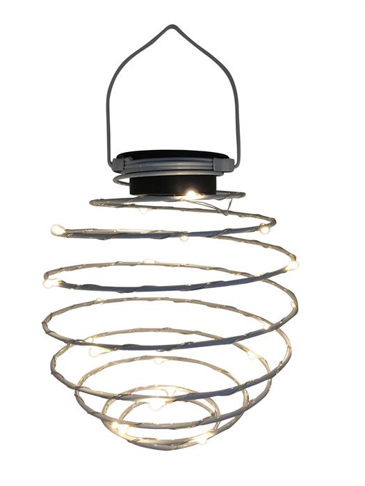 LED Solar Spiral Hängelampe
D=16cm mit 20 LED
Microlight
Farbe: Weiss