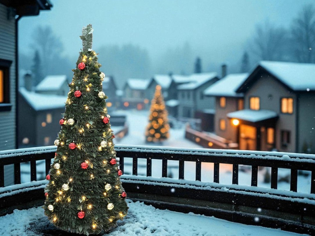 LED künstlicher Tannenbaum grün Pop-up-tree Höhe180cm mit 150 LED D:71cm