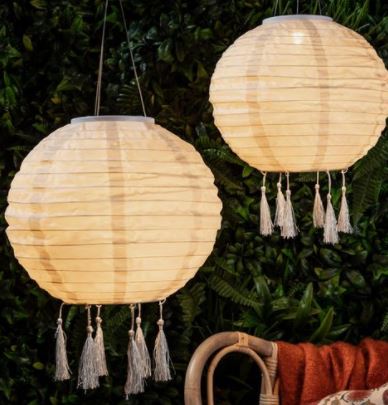 LED Solar Outdoor Lampion
Weiss Rund D:25cm
Warm weisses Licht - 1 LED