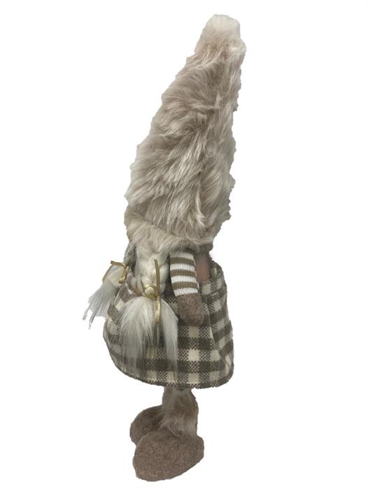 Gnome décoratif fille du Père Noël
debout
Couleur marron / beige
L:10 cm l:15 cm H:50 cm