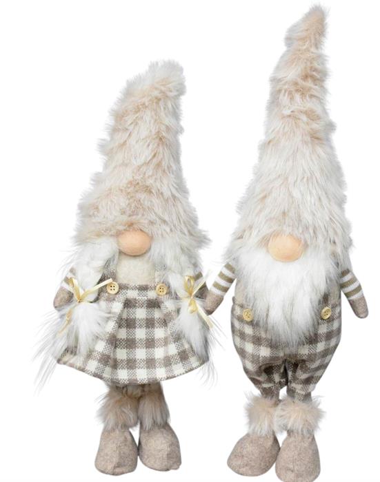 Gnome décoratif fille du Père Noël
debout
Couleur marron / beige
L:10 cm l:15 cm H:50 cm