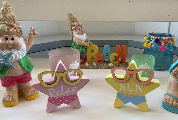 Deko Aufsteller Sommerstern aus Holz
mit Schriftzug Sun 2x12x11.5cm