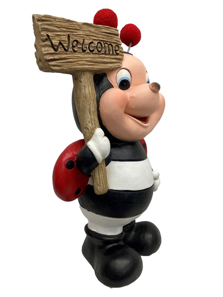 Deko Marienkäfer
mit Schild Welcome