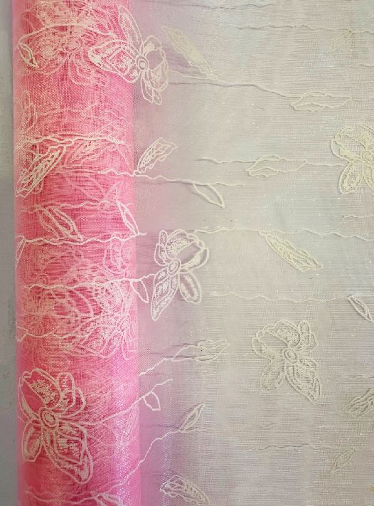 Dekostoff "Organza" gerollt
und geschnitten pink
Schmetterlingsdruck
36cm x 300cm