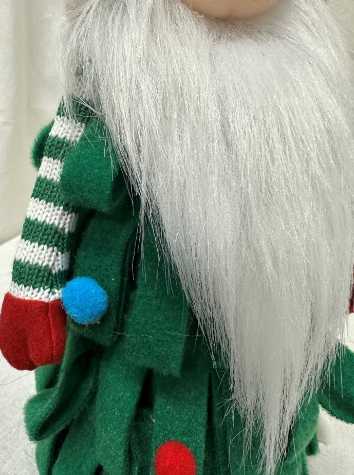 Deko Wichtel Santa Kantenhocker grün rot 75cm