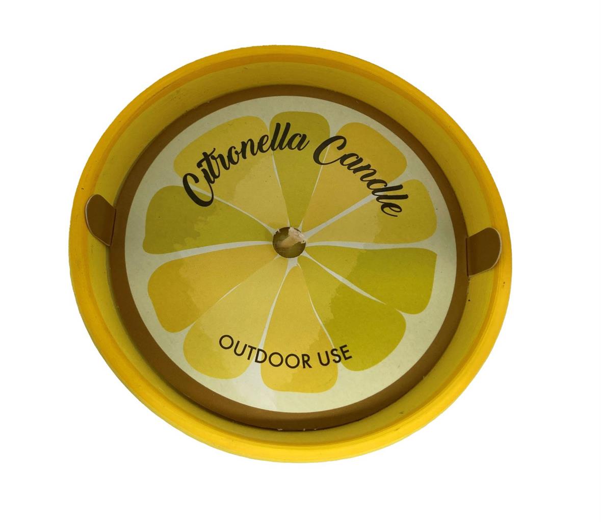 Citronella Kerze Duft Zitrone D12.5cm