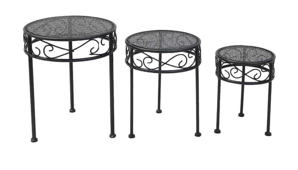 Pflanzenständer aus Metall
3er Set - klein, mittel, gross
schwarz
