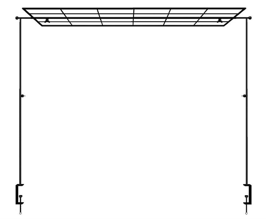 Tisch Dekogestell mit Gitter Teleskop ausziehbar in der Höhe und Breite