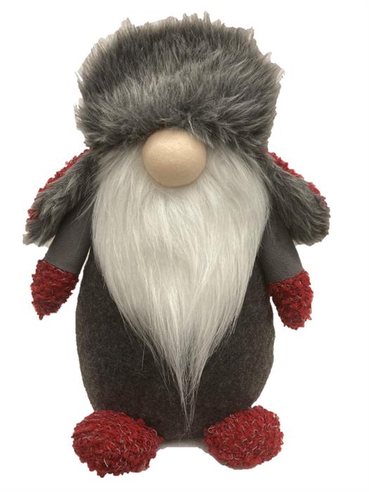Gnome décoratif Père Noël debout
Couleur : rouge, gris
L19cm x L29cm x H44cm