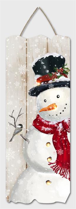 LED Bild aus Holz "Schneemann"
mit 5 LED
mit Kordel zum Hängen
L:23cm B:2.4cm H:60cm