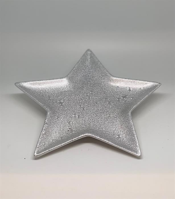 Deko Schale Stern
aus Keramik
Farbe: Silber
D:24cm x H:2cm