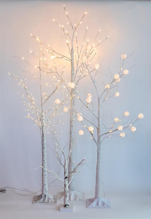 LED Birken Baum Outdoor H:90cm
mit 144 LED Microlight umringt
Warm weisses Licht