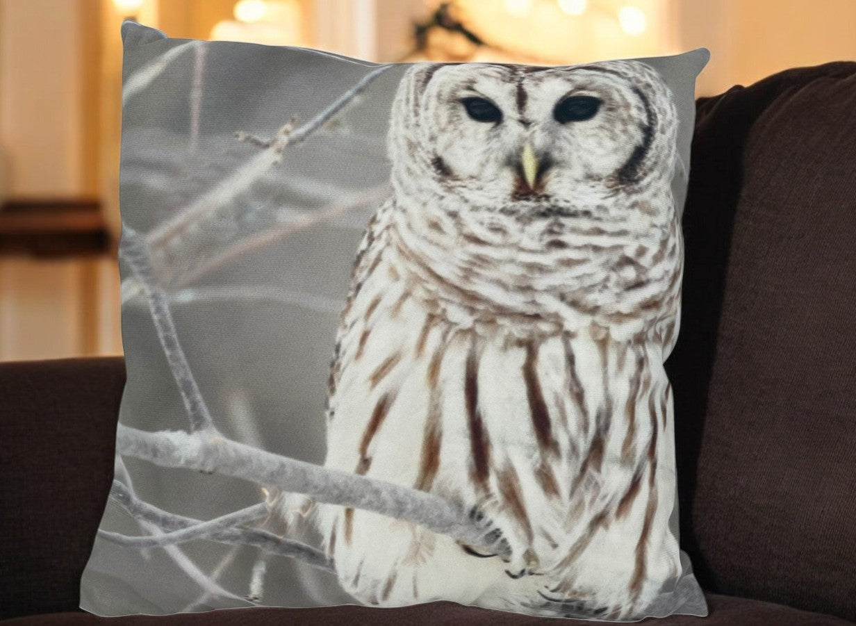 Kissen mit Eule Motiv
mit Reisverschluss
Grösse: 40cmx40cm
Digitaldruck einseitig
