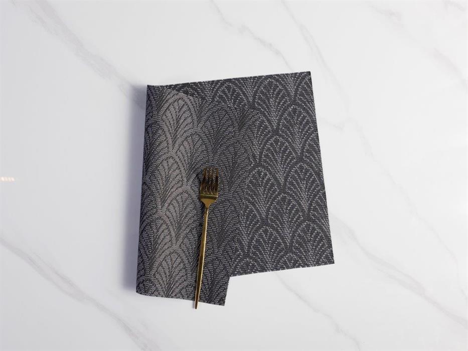 Tischset Dinner
schwarz silber Glitter
45x30cm