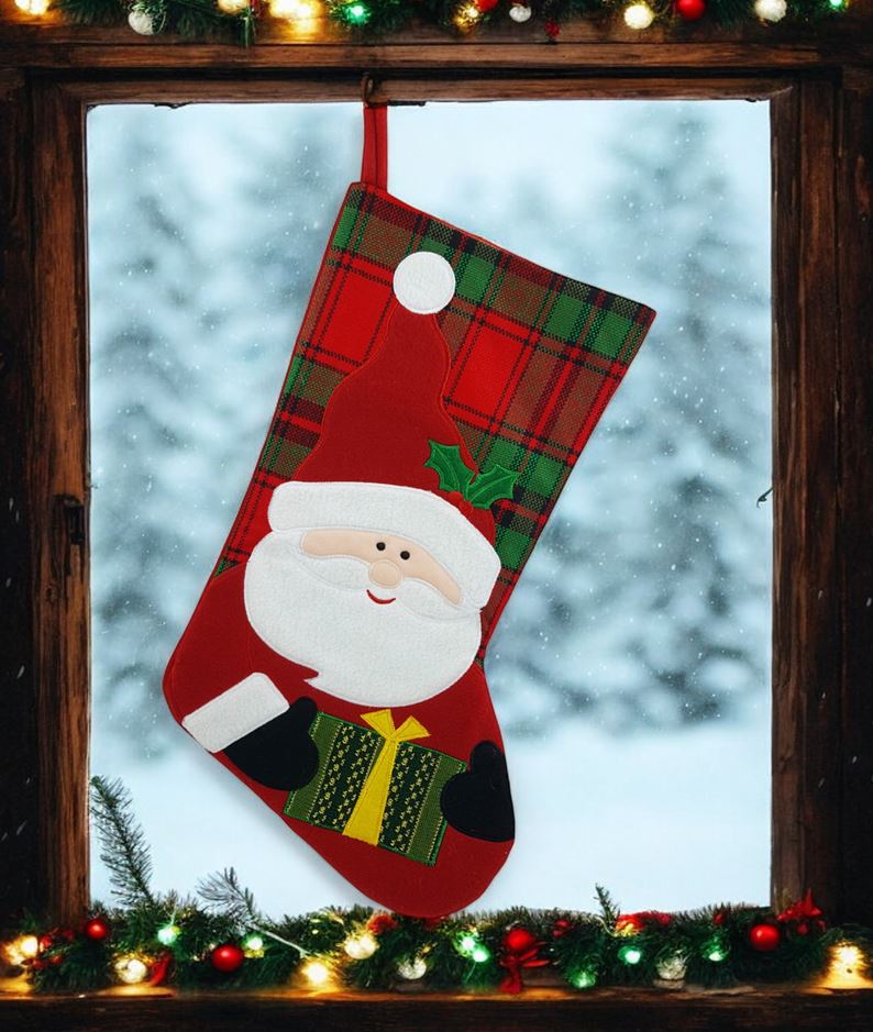 Weihnachtsstiefel "Nikolaus" H: 40cm
Schlaufe zum Hängen
B:19cm / 24cm
Farbe: Rot