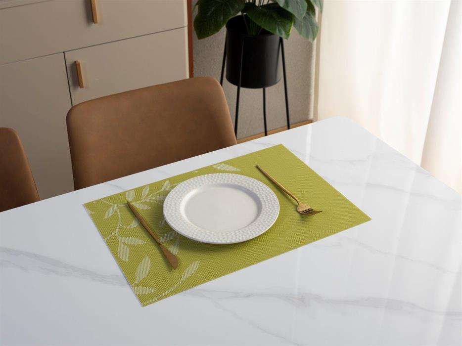 Tischset Leave
grün 45x30cm
beidseitig verwendbar