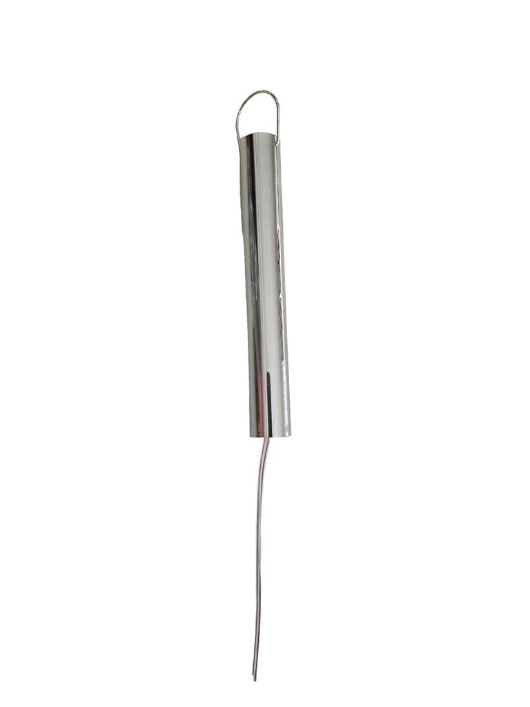 LED Glas Kugel rot mit Sternen mit 10 LED D12cm