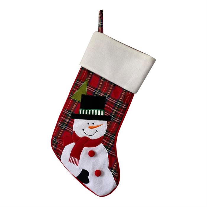 Bottes de Noël "Bonhomme de neige" H: 43cm
Boucle pour accrocher
L:19 cm/26 cm