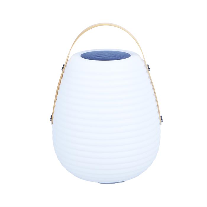 LED Solar Leuchte mit Henkel
Rotationslampe mit Fernbedienung
Grösse: 20x20x28cm