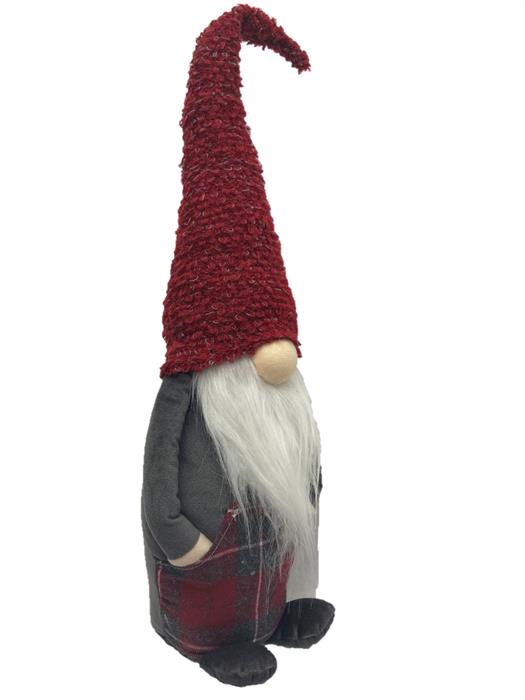 Deko Wichtel Santa stehend
L12cm x B15cm x H53cm
Farbe: Rot mit Karo Hose